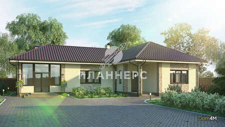 Проект просторного дома для большой и дружной семьи общей площадью 151 кв. м, жилой 140 кв. м