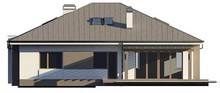 Проект дома с 3 спальнями и фронтальным удобным гаражом
