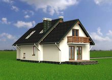 Небольшой загородный дом с площадью 150 m²