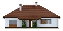 Интересный проект дома с оранжереей и террасой