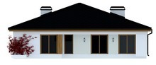 Проект дома с четырёхскатной крышей и гаражом на 2 машины