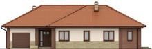 Симпатичный дом с многоскатной крышей