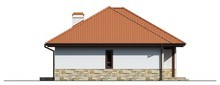 Проект одноэтажного коттеджа с многоскатной крышей