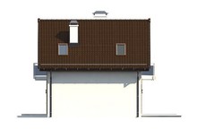 Проект малогабаритного дачного дома с удобной мансардой
