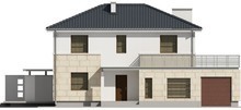 Проект современного хай тек двухэтажного дома простой конструкции