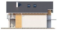 Двухэтажный энергосберегающий дом для узкого участка