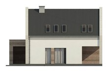 Проект стильного современного дома с мансардой
