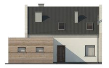 Проект стильного современного дома с мансардой