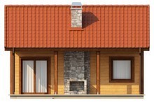Проект бюджетного негабаритного одноэтажного дома с деревянным фасадом