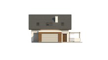 Проект двухэтажного дома с гаражом на две машины площадью более 150 m²