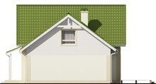 Проект одноэтажного дома с гаражом и зеленой кровлей