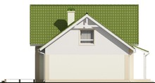 Проект одноэтажного дома с гаражом и зеленой кровлей