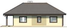 Проект аккуратного небольшого дома с террасой