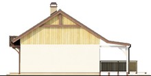 Проект небольшого загородного дома с крытой террасой