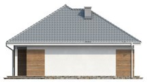 Одноэтажный дом с крытой террасой