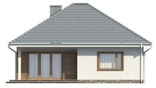 Одноэтажный дом с крытой террасой