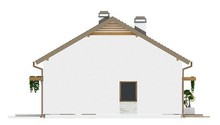 Проект одноэтажного домика с маленьким чердаком