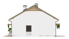 Проект одноэтажного домика с маленьким чердаком