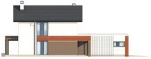 Проект двухэтажного коттеджа с гаражом и светлым фасадом