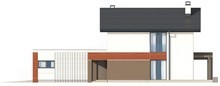 Проект двухэтажного коттеджа с гаражом и светлым фасадом