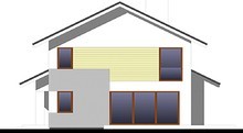 Привлекательный двухэтажный коттедж со встроенным гаражом