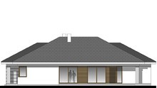Одноэтажный просторный дом с гаражом на 2 авто