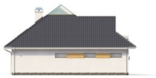 Мансардный коттедж с боковой террасой и гаражом