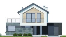 Двухэтажный дом с роскошной террасой