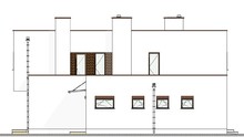 Проект современного особняка общей площадью 261 кв. м с огромной террасой на втором этаже