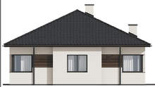 Проект компактного дома для небольшой семьи общей площадью 94 кв. м, жилой 56 кв. м