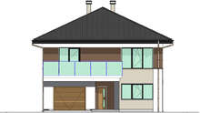 Проект классического двухэтажного дома общей площадью 193 кв.м.