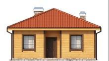 Интересный проект дачного дома с крытой террасой