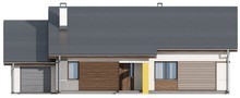 Проект одноэтажного дома с 3 большими спальнями и гаражом