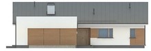 Проект 1 этажного дома несложной формы с гаражом для 2 авто