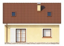 Проект классического симпатичного дома с двускатной крышей
