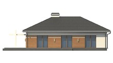 Стильный проект одноэтажного дома с большим гаражом для 2 авто