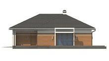 Стильный проект одноэтажного дома с большим гаражом для 2 авто