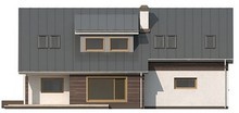 Проект классического дома с мансардой и сдвоенным гаражом