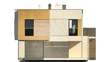 Двухэтажный коттедж с гаражом в стиле модерн