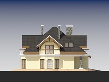 Проект классического дома с двумя эркерами