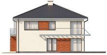 Проект двухэтажного дома с застекленным балконом над гаражом