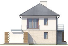 Двухэтажный загородный дом с большой террасой