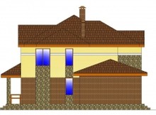 Презентабельный загородный дом с фактурным фасадом