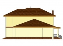 Загородный двухэтажный коттедж с гаражом