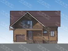 Проект жилого коттеджа площадью 220 m²