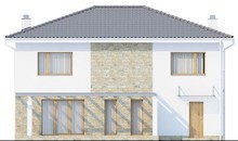 Проект двухэтажного дома с балконом над гаражом
