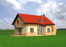 Проект строительства мансардного дома 170 m²