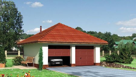 Проект гаража для двух автомобилей
