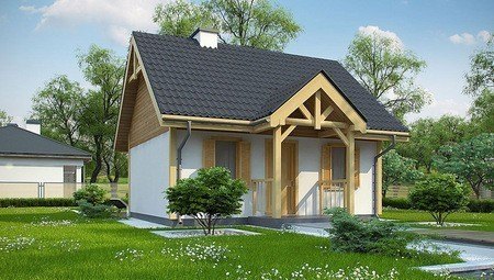 Проект летнего домика 35 m²