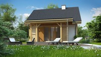 Проект летнего домика 35 m²